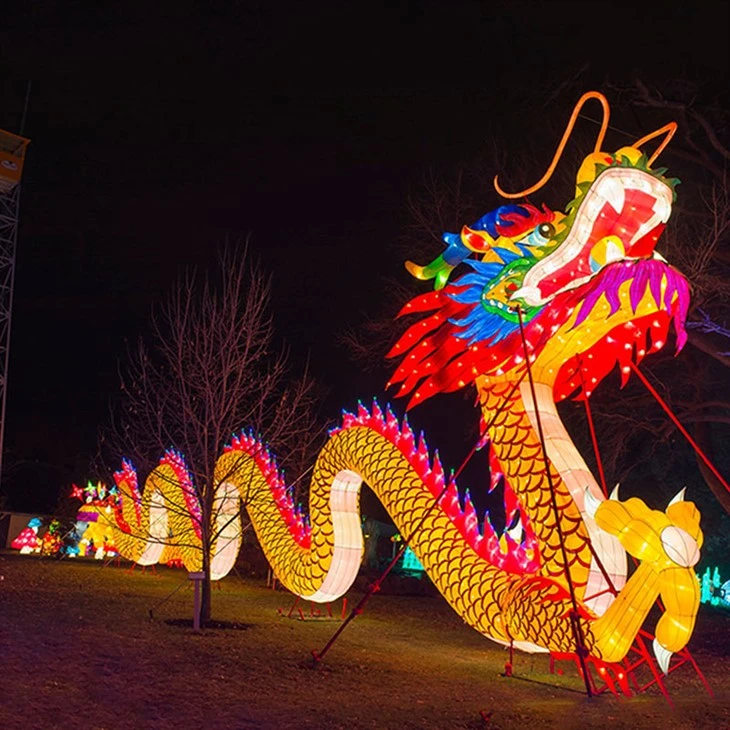 Lentera Cina yang disesuaikan dengan Naga Raksasa Tahun Baru Cina
